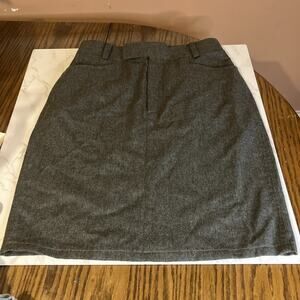 RALPH LAUREN Polo Sport Women's Skirt 10 Gray Wool Cashmere Vt 90’s Sportswoman